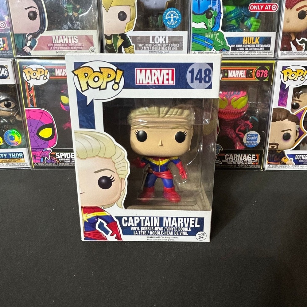 Funko Pop Marvel Captain Marvel 148 Vinyl Bobble-Head Figure MCU Collectible